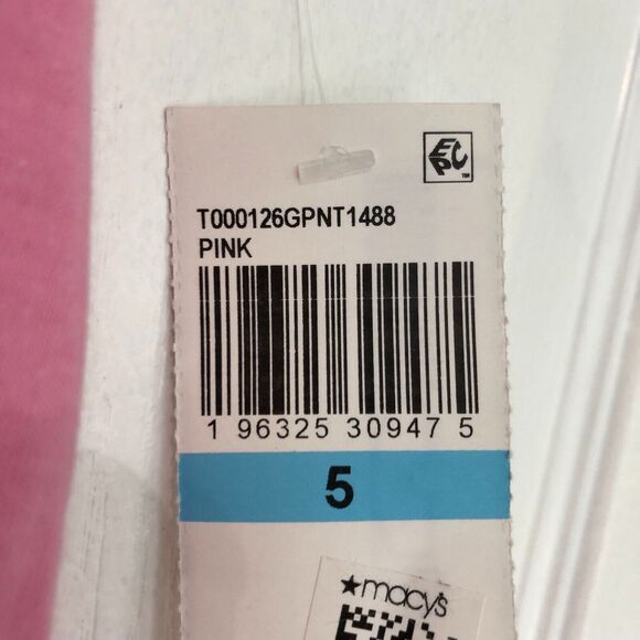 Macys Girls Shirt Size 5 Pink Happy Vibes Snoopy Rainbow Crew Neck‎ NWT - Picture 5 of 5